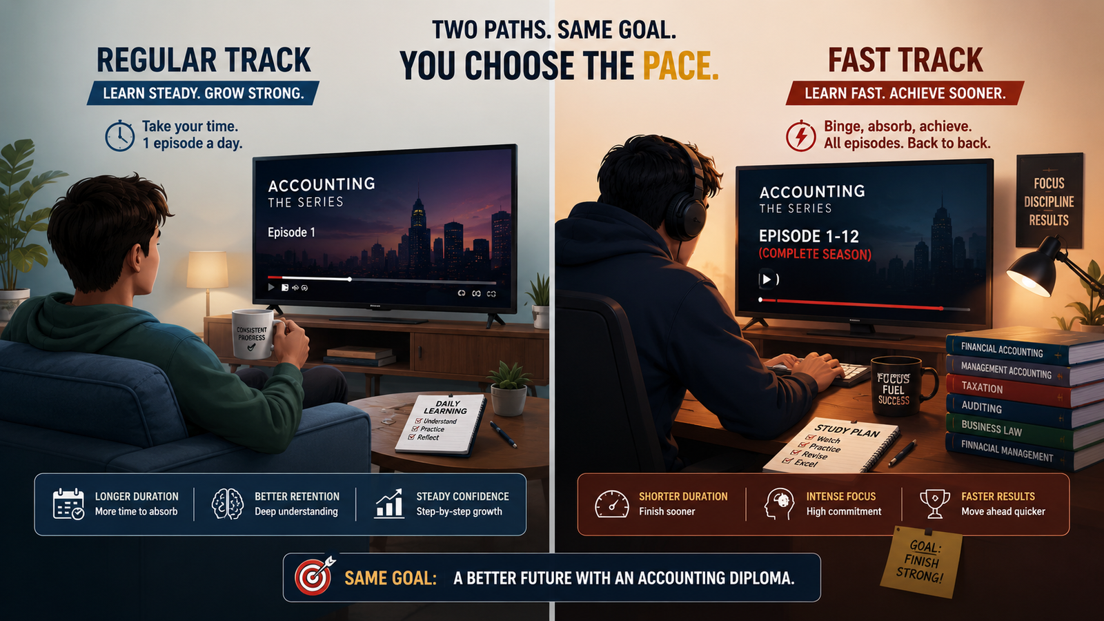 Fast Track vs Regular Accounting Diploma: Which Suits You?